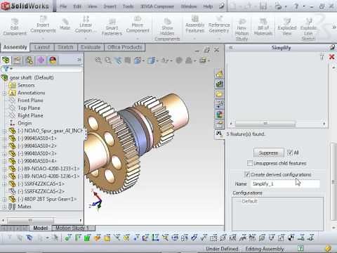 SolidWorks Simplify Tool