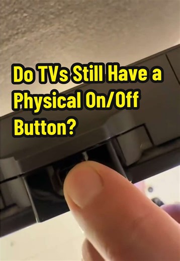 TV power button always hiding #tv #physicalbutton #onoff #howtotiktok #fyp
