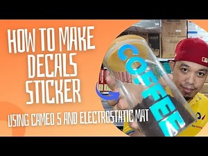 HOW TO MAKE DECALS LABEL USING CAMEO 5 AND ELECTROSTATIC MAT | The Printing Shock | Marlon Ubaldo