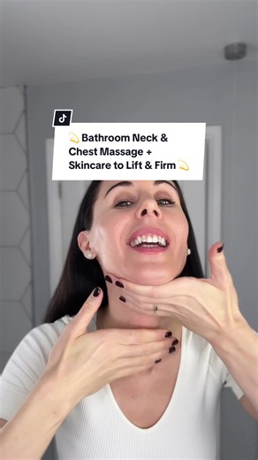 👉Comment NECK for my mini e-book with Face Yoga tips to lift and firm your neck naturally. 💫 Bathroom Neck & Chest Massage Skincare to Lift & Firm 💫 In today’s video I’m sharing a super easy, quick way to lift and firm your neck and chest while applying my Fusion by Danielle Collins Pro Firming Neck Cream. I start by sweeping the cream across my neck and chest, then gently massage upwards to lift and firm the skin. Next, I work up the front of the chest and neck for extra lifting. With a much