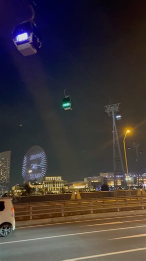 【みなとみらいの夜景】エアキャビンいいね観覧車もサイコー#みなとみらい #夜景 #横浜 #エアキャビン #観覧車 #shorts #ゆず