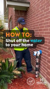 Find your water shut-off valve now. Normally found outside of your house or inside your garage, closing the valve when a pipe bursts from freezing can prevent further damage. | Houston Public Works