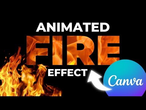 Fire Animation Effect in Canva