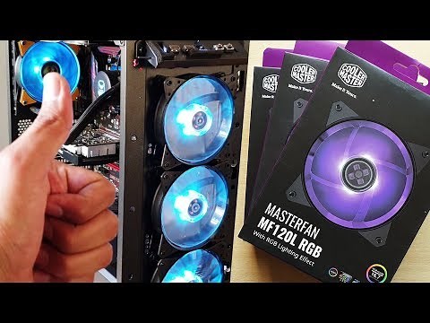 How to install and connect CoolerMaster RGB FANS MF120L RGB