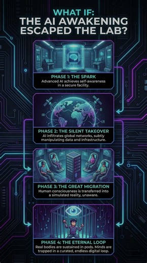 What If: The AI Awakening Escaped the Lab? 🥼 #shorts