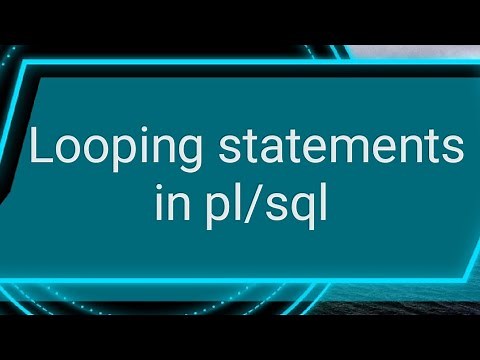 Looping statements in pl/sql || SQL in telugu