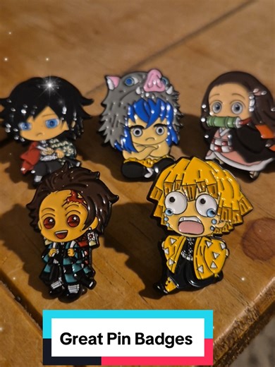 5-Piece Japanese Anime Alloy Enamel Pin Set Demon Slayer: Kimetsu No Yaiba Kamado Tanjirou Badge, Versatile Clothing Backpack Lapel Pins Jewelry Accessory Gift for Friends #demon #demonslayer #pinbadges