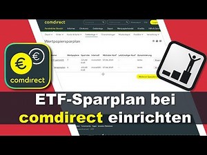 Kostenlosen ETF Sparplan bei comdirect einrichten - schnell und einfach erklärt