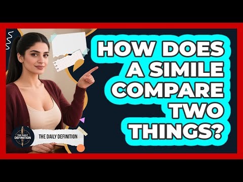How Does A Simile Compare Two Things?