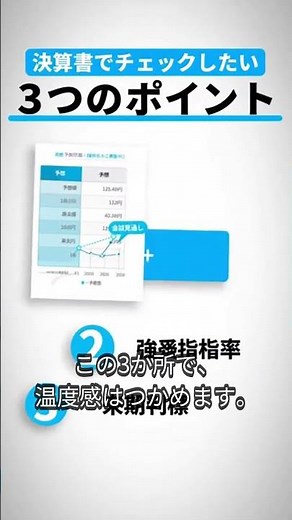 決算資料で最初に見る3か所