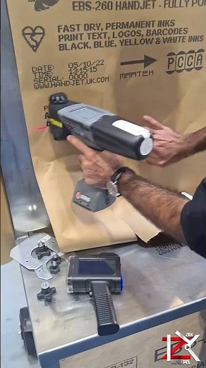 Cordless Handheld Inkjet Printing Machine Gun - Print Barcodes QR codes Letters Logos FAST