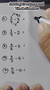 Math ShortCut: Adding Fractions and a Whole Number #sharingiscaring #mathtutor #mathhelp | Mathematics Tutorial