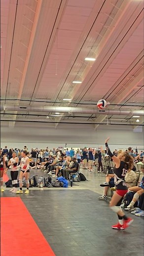 Isabella Scores a Clean Ace that Gets Shanked Outside!! #ace #middleblocker
