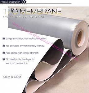 [Hot Item] Reinforced Tpo Waterproofing Membrane for Roof /Basement/Railway Tunnel Construction Tpo