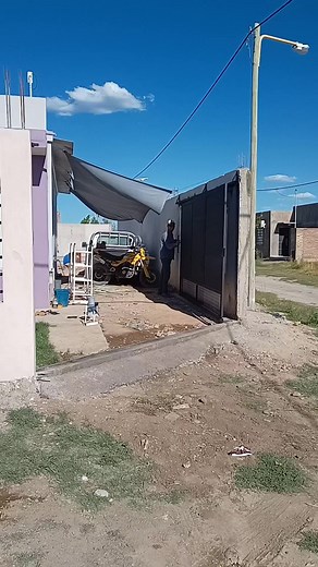 portón corredizo en esquina 💪🏻💪🏻