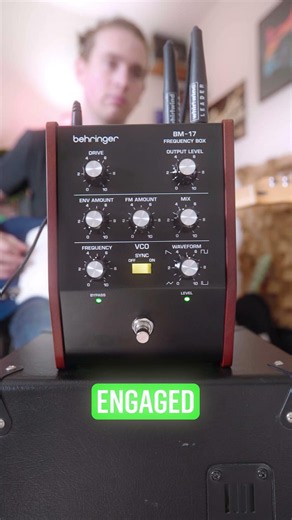 "Bee in your ear" sound, but it's actually sounds cool 🐝 #behringer #BM17 #FrequencyBox #pedals #gu