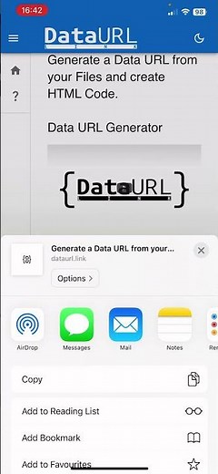 Add Data URL support to iOS 18