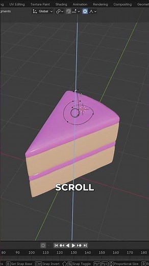 Birthday Cake in Blender Tip