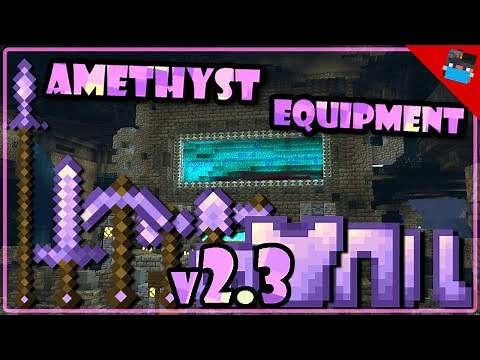 1.19 AMETHYST TOOLS ADDON in Minecraft Bedrock!! (Armor + Tools)