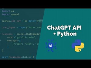 ChatGPT API Python tutorial for COMPLETE beginners