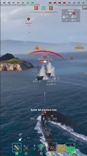 1 km Lightning Torpedo Devastation - V-170 vs Carrier