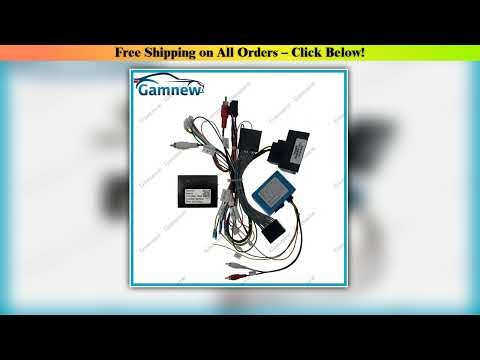 Car 16pin Wiring Harness Adapter Canbus Box Decoder Android Radio Power Cable For VW Volkswagen