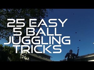 25 Easy 5 Ball Juggling Tricks