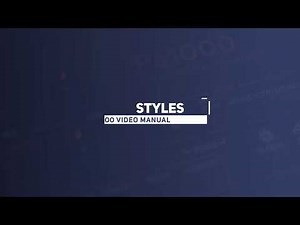 Pa1000 Video Manual Part 3: Styles