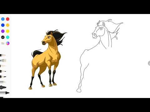 How to draw SPIRIT Horse