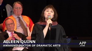 Aileen Quinn - the original "Annie" - is awarded a Doctor of Dramatic Arts