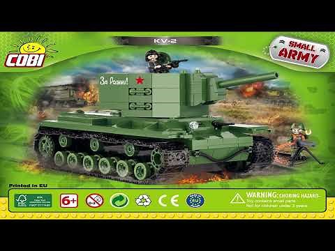 Cobi Instructions | Small Army / WW2 | 2490 | KV-2 (Soviet Heavy Tank)