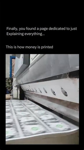 Explaining on Instagram: "Ever wondered how prop money is made? Here’s a behind-the-scenes look at the printing process — and it’s oddly satisfying to watch! 💰 • #reels #explaining #learn #explore"
