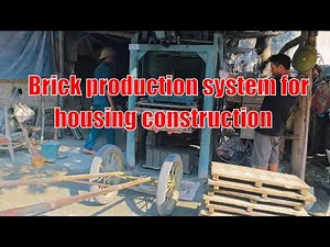 Brick production system for housing construction