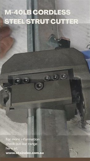 Cutting UniStrut with Zero Sparks or Debris! #tools #strut #steel #constructionmaterial