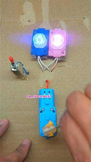 How to Power LED & DC Motor Fan Using Gear Motor || #shorts #dcmotor