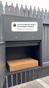 Fragile mail is packed appropriately to withstand the transit to your home. As seen in this video, there is a small distance between the chute and the lower compartment. We also include a shock absorbing ‘squishy’ mat in the base of every parcel letterbox to help protect fragile packages. | Milkcan Outdoor
