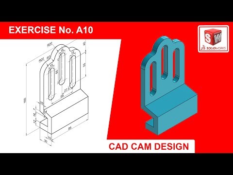 SolidWorks Tutorial for beginners Exercise A10
