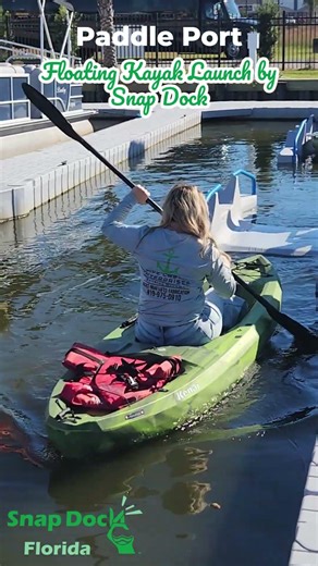 Floating Kayak Launch Paddle Port by Snap Dock