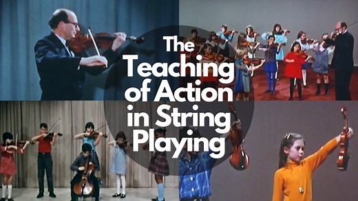 Teaching of Action in String Playing