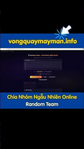 👥 Chia Nhóm Ngẫu Nhiên Online – Random Team