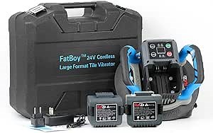 Raizi FatBoy™ 24V Professional Large Format Tile Vibrator Leveling Laying Tile Vibration Tools (with Extra Battery)