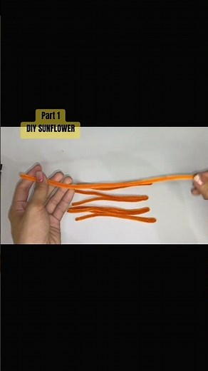 Part 1: Diy Sunflower using fuzzy wire #diycrafts #diysunflower #diycrafts