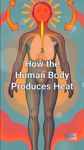 How the human body produces heat #shorts