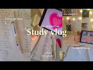 Productive Study vlog!📚 3-days of indian 10th grader. studying, taking.... 📺