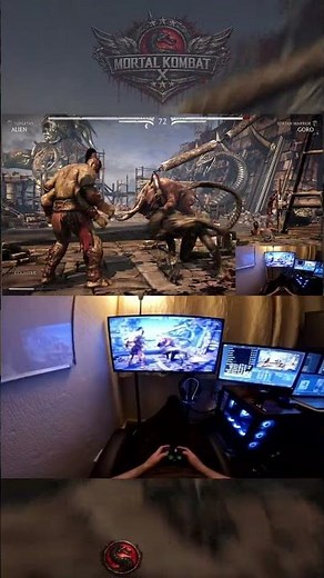 MKX - Goro vs Alien - Shokan Prince Falls to the Hive #MKX #Alien