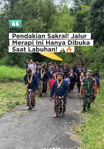 Jalur Pendakian Terlarang Labuhan Merapi 2025