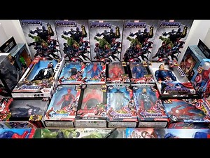 unboxing superhero toys captain thor superman black venom captain america ironman wonder woman hulk