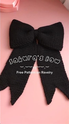 Bow Free Knitting Pattern