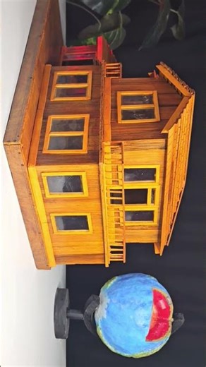 I made Amazing Mini House From Bomboo #diy #trending #craft #viral