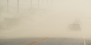 Caught driving in a dust storm? Here's what you should do
